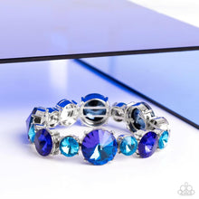 Load image into Gallery viewer, Paparazzi Refreshing Radiance - Blue Bracelet (August 2023 Life Of The Party)
