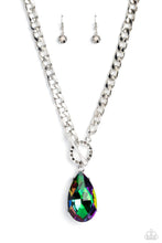 Load image into Gallery viewer, Paparazzi Edgy Exaggeration - Multi Necklace (Oil Spill)
