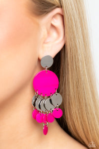 Paparazzi SHELL of the Ball - Pink Earrings