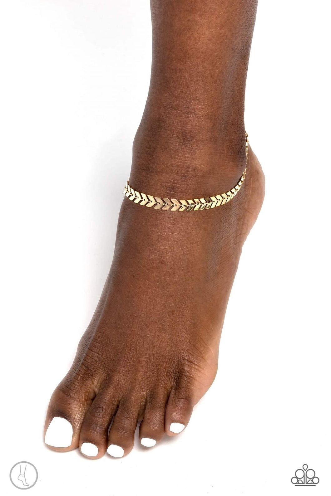 Paparazzi Point in Time - Gold Anklet
