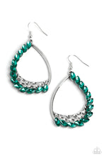 Load image into Gallery viewer, Paparazzi Looking Sharp - Green Earrings
