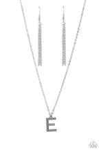 Load image into Gallery viewer, Paparazzi Leave Your Initials - Silver - E Necklace
