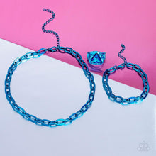 Load image into Gallery viewer, Paparazzi Exuberant Encore - Blue Necklace Choker/Bracelet/Ring Set
