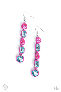 Paparazzi Developing Dignity - Pink Earrings (July 2023 Fashion Fix)