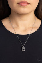 Load image into Gallery viewer, Paparazzi Leave Your Initials - Silver - B Necklace
