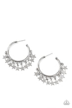 Load image into Gallery viewer, Paparazzi Happy Independence Day - Silver Earrings
