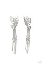 Load image into Gallery viewer, Paparazzi A Few Of My Favorite WINGS - White Earrings
