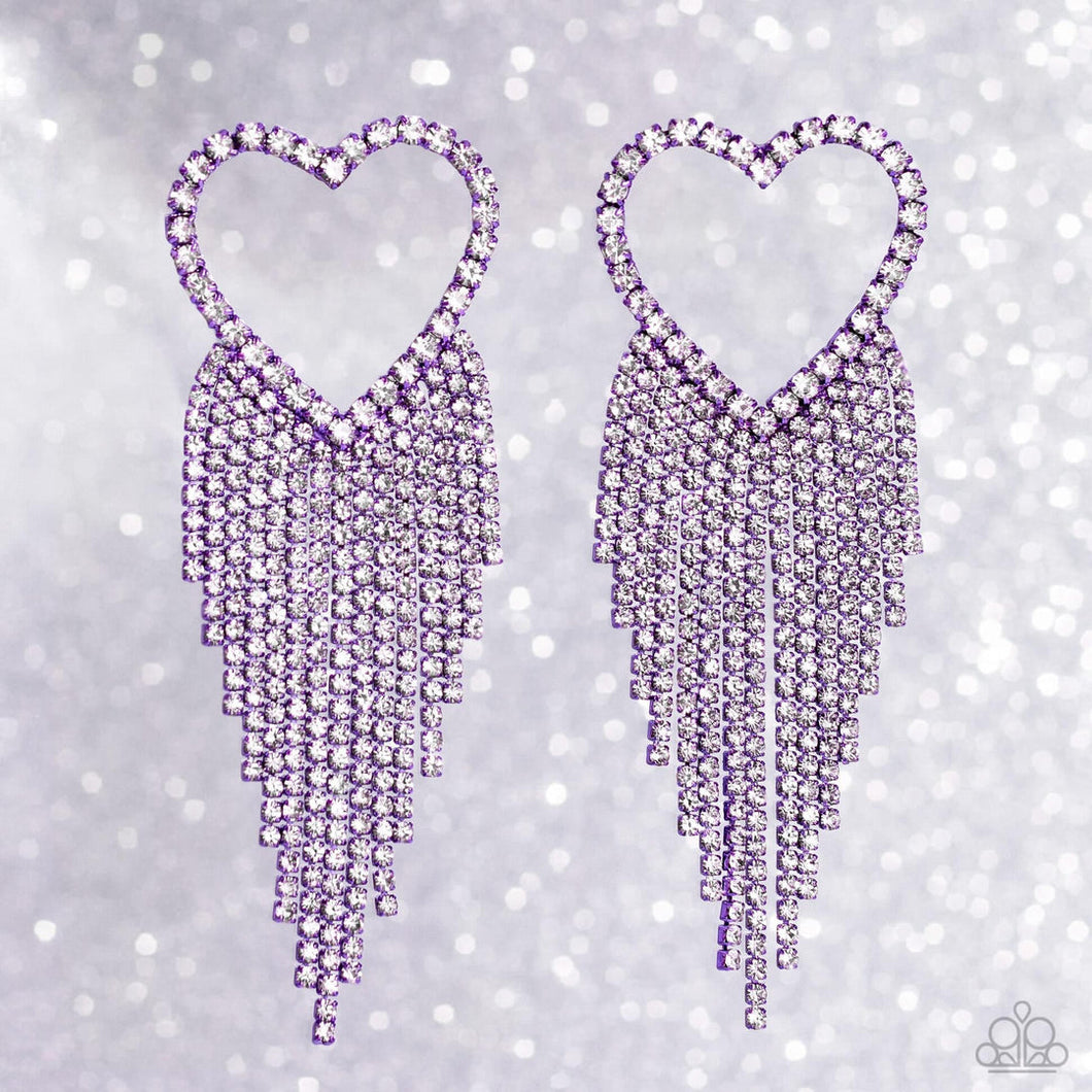 Paparazzi Sumptuous Sweethearts - Purple Earrings