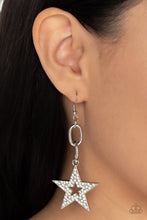 Load image into Gallery viewer, Paparazzi Cosmic Celebrity - White Earrings
