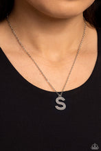 Load image into Gallery viewer, Paparazzi Leave Your Initials - Silver - S Necklace
