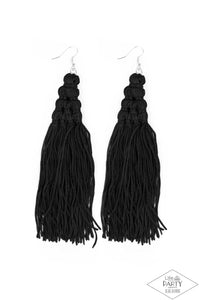 Paparazzi Magic Carpet Ride - Black Earrings