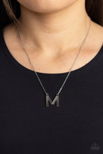 Load image into Gallery viewer, Paparazzi Leave Your Initials - Silver - M Necklace
