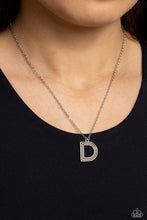 Load image into Gallery viewer, Paparazzi Leave Your Initials - Silver - D Necklace
