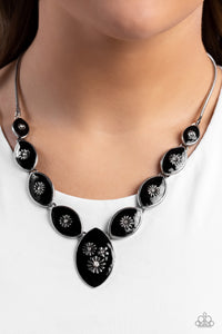 Paparazzi Pressed Flowers - Black Necklace