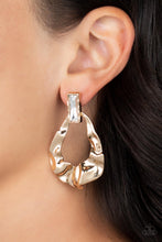 Load image into Gallery viewer, Paparazzi Metro Meltdown - Gold Earrings
