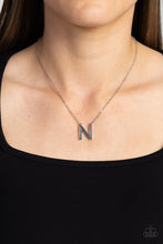 Load image into Gallery viewer, Paparazzi Leave Your Initials - Silver - N Necklace
