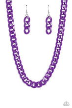 Load image into Gallery viewer, Paparazzi Painted Powerhouse - Purple Necklace

