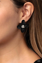 Load image into Gallery viewer, Paparazzi Jovial Jasmine - Black Earrings
