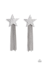 Load image into Gallery viewer, Paparazzi Superstar Solo Earrings - White (December 2022 Fashion Fix)
