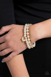 Paparazzi Pearly Professional Bracelet - Gold
