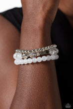 Load image into Gallery viewer, Paparazzi CUBE Your Enthusiasm - White Bracelet
