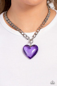 Paparazzi GLASSY-Hero - Purple Necklace