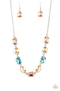 Paparazzi Emerald Envy Necklace - Multi (2023 February Life Of The Party)