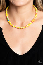 Load image into Gallery viewer, Paparazzi Gobstopper Glamour Necklace - Yellow
