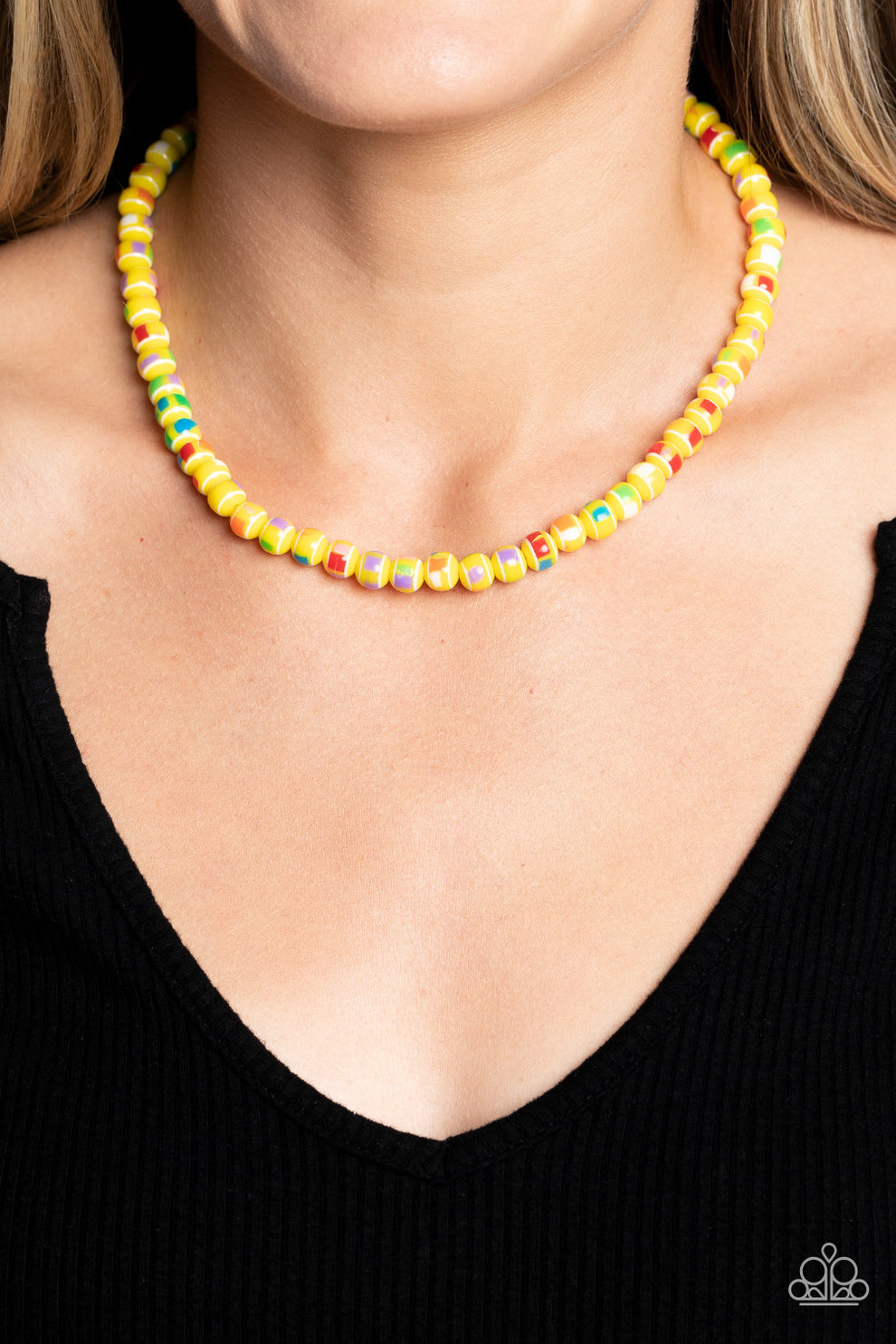 Paparazzi Gobstopper Glamour Necklace - Yellow