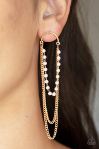 Paparazzi Vintage VIP Earrings - Gold