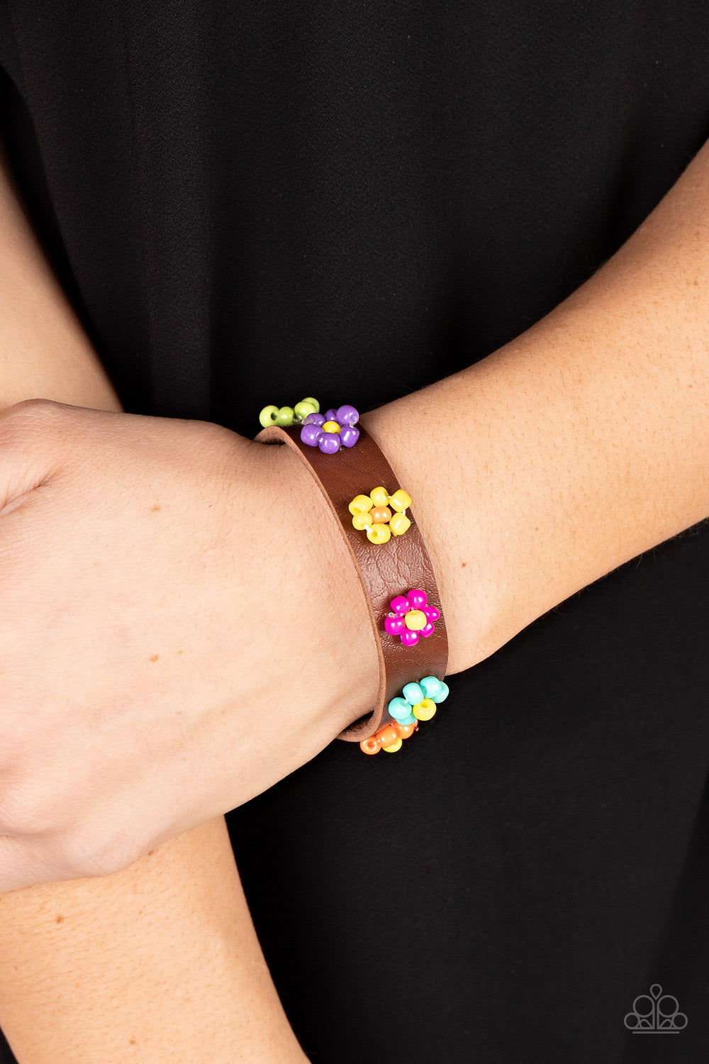 Paparazzi Flowery Frontier Bracelet - Multi (2023 EmpowerMe Pink)