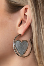 Load image into Gallery viewer, Paparazzi Smitten with You Earrings - Silver
