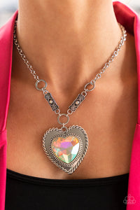 Paparazzi Heart Full of Fabulous Necklace - Iridescent (April 2022)