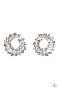Paparazzi Firework Fanfare - Multi Earrings (2023 April Life Of The Party)