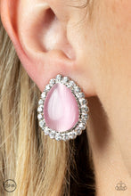 Load image into Gallery viewer, Paparazzi Downright Demure Earrings - Pink (Clip-On)
