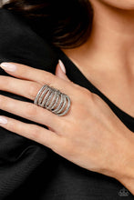 Load image into Gallery viewer, Paparazzi Rippling Rarity Ring - White (2023 EmpowerMe Pink Exclusive)

