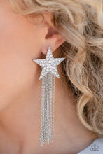 Load image into Gallery viewer, Paparazzi Superstar Solo Earrings - White (December 2022 Fashion Fix)
