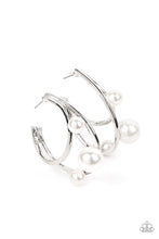 Load image into Gallery viewer, Paparazzi Metro Pier Earrings  - White
