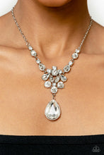 Load image into Gallery viewer, Paparazzi TWINKLE of an Eye Necklace - White (2023 EmpowerMe Pink Exclusive)
