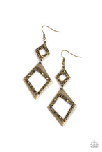 Load image into Gallery viewer, Paparazzi Deco Decoupage - Brass Earrings
