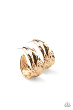 Load image into Gallery viewer, Paparazzi Badlands and Bellbottoms Earrings - Gold
