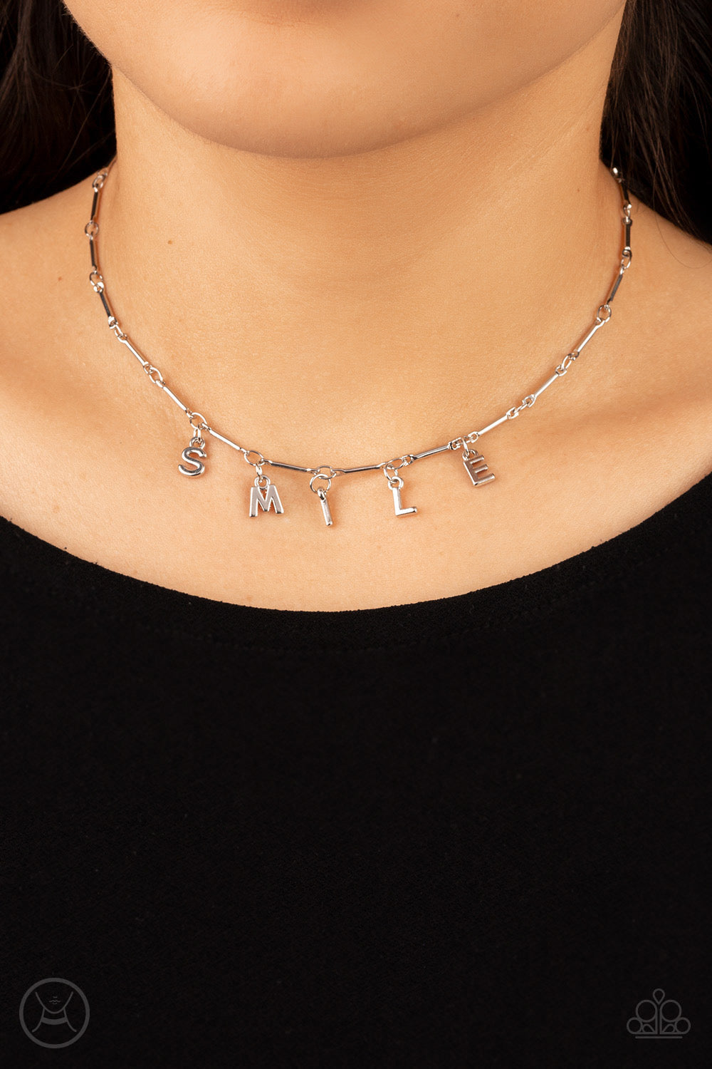 Paparazzi Say My Name Necklace - Silver