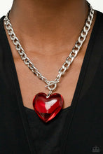 Load image into Gallery viewer, Paparazzi GLASSY-Hero Necklace - Red (2023 March Fashion Fix)

