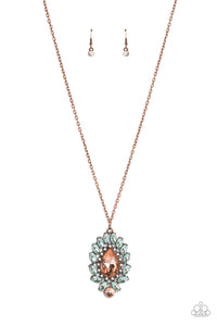 Paparazzi Over the TEARDROP Necklace - Copper