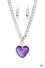 Load image into Gallery viewer, Paparazzi GLASSY-Hero - Purple Necklace
