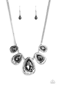 Paparazzi Formally Forged Necklace - Silver
