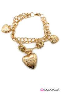 Paparazzi After My Own Heart Bracelet- Gold