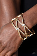 Load image into Gallery viewer, Paparazzi Entrancing Etiquette - Gold Bracelet
