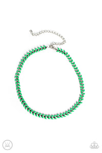 Paparazzi Grecian Grace Necklace - Green (2023 Empower Me Pink)