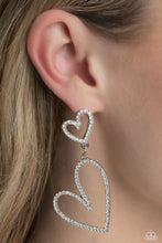 Load image into Gallery viewer, Paparazzi Doting Duo - White Earrings
